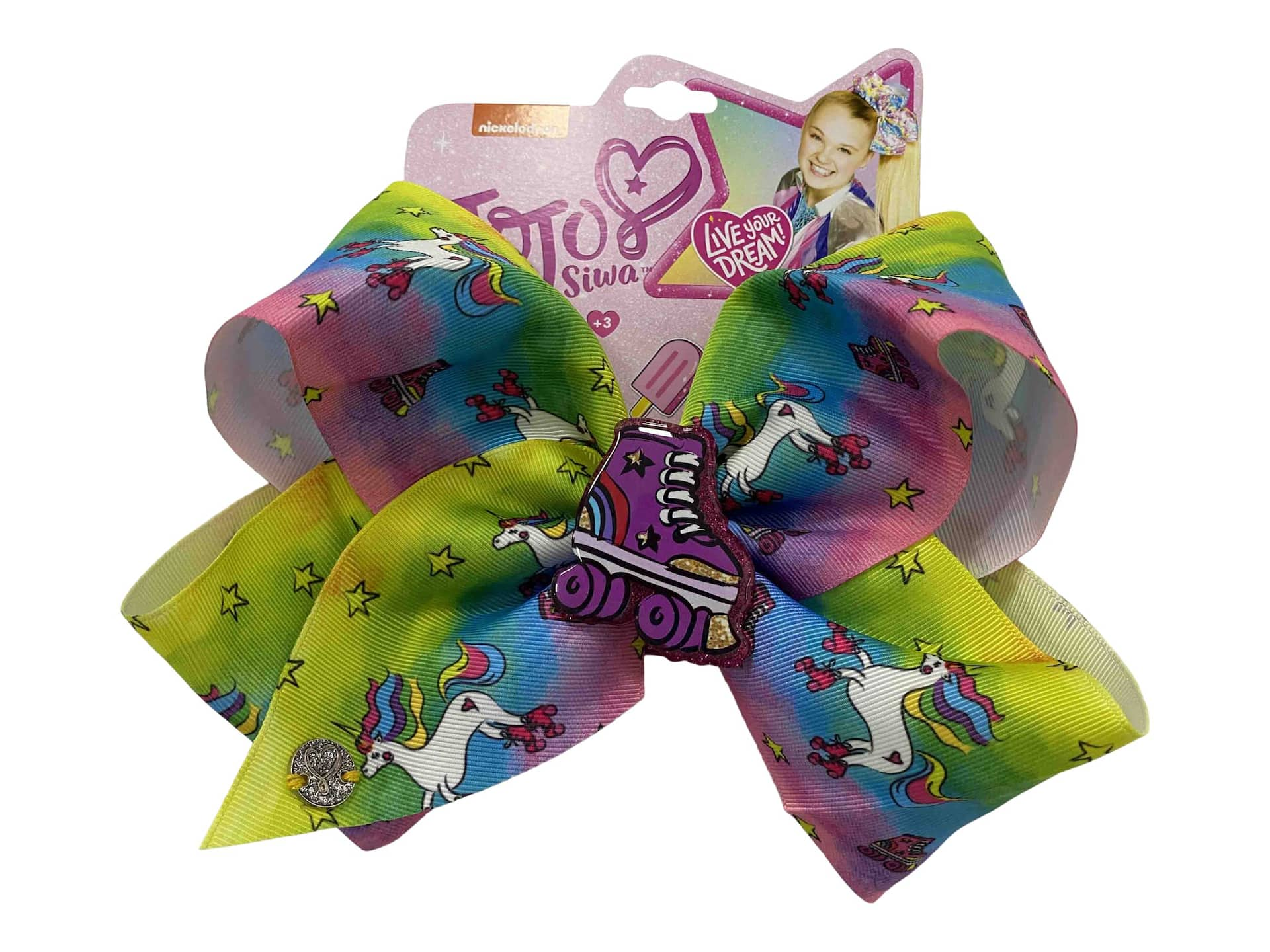 Nickelodeon JoJo Siwa Roller Skate Unicorn Signiture Hair Bow Multi Coloured One Size Wearable Accessory for Birthdays Canadian Tire