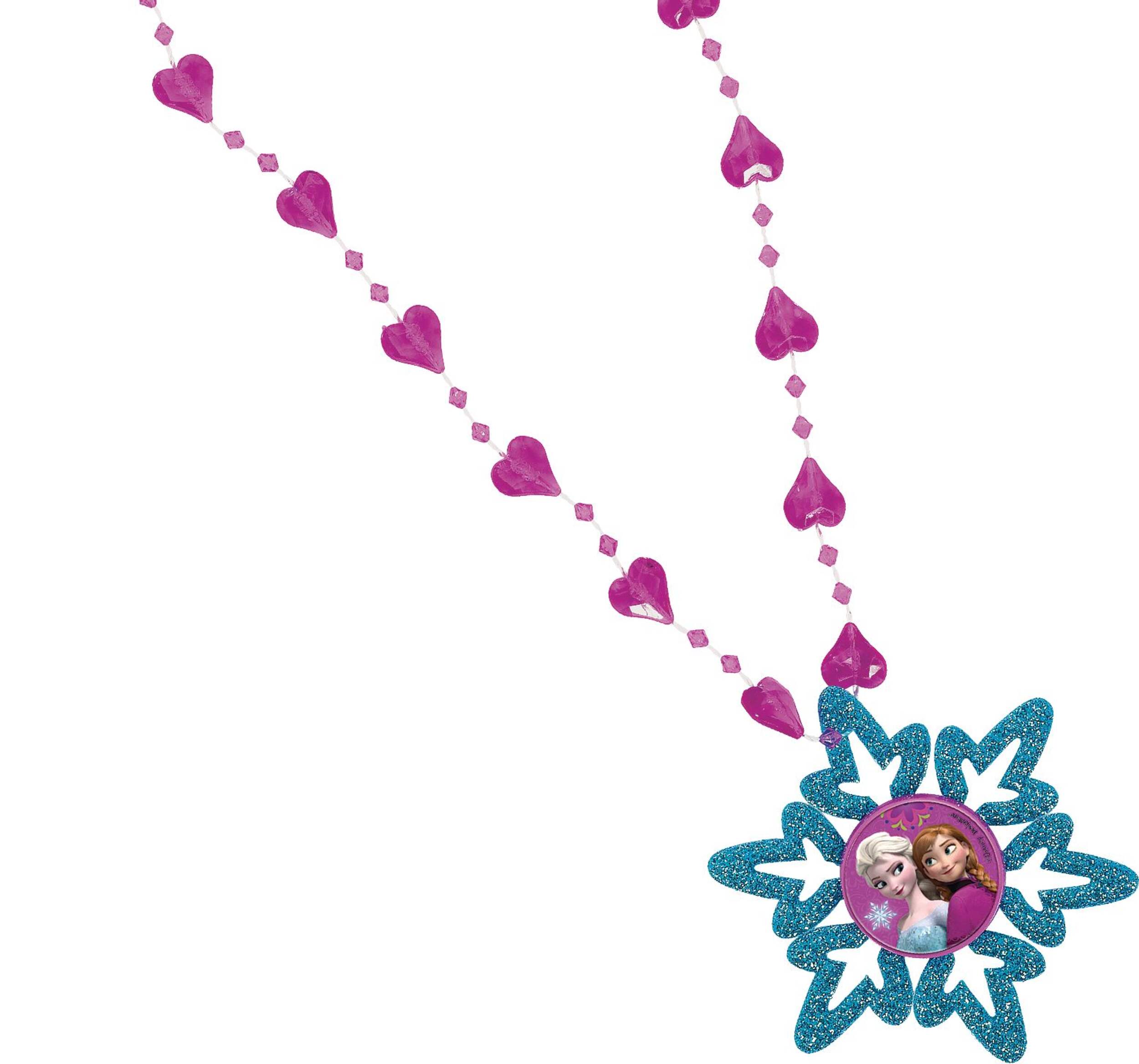 Frozen Snowflake Necklace Front_Angled_Right