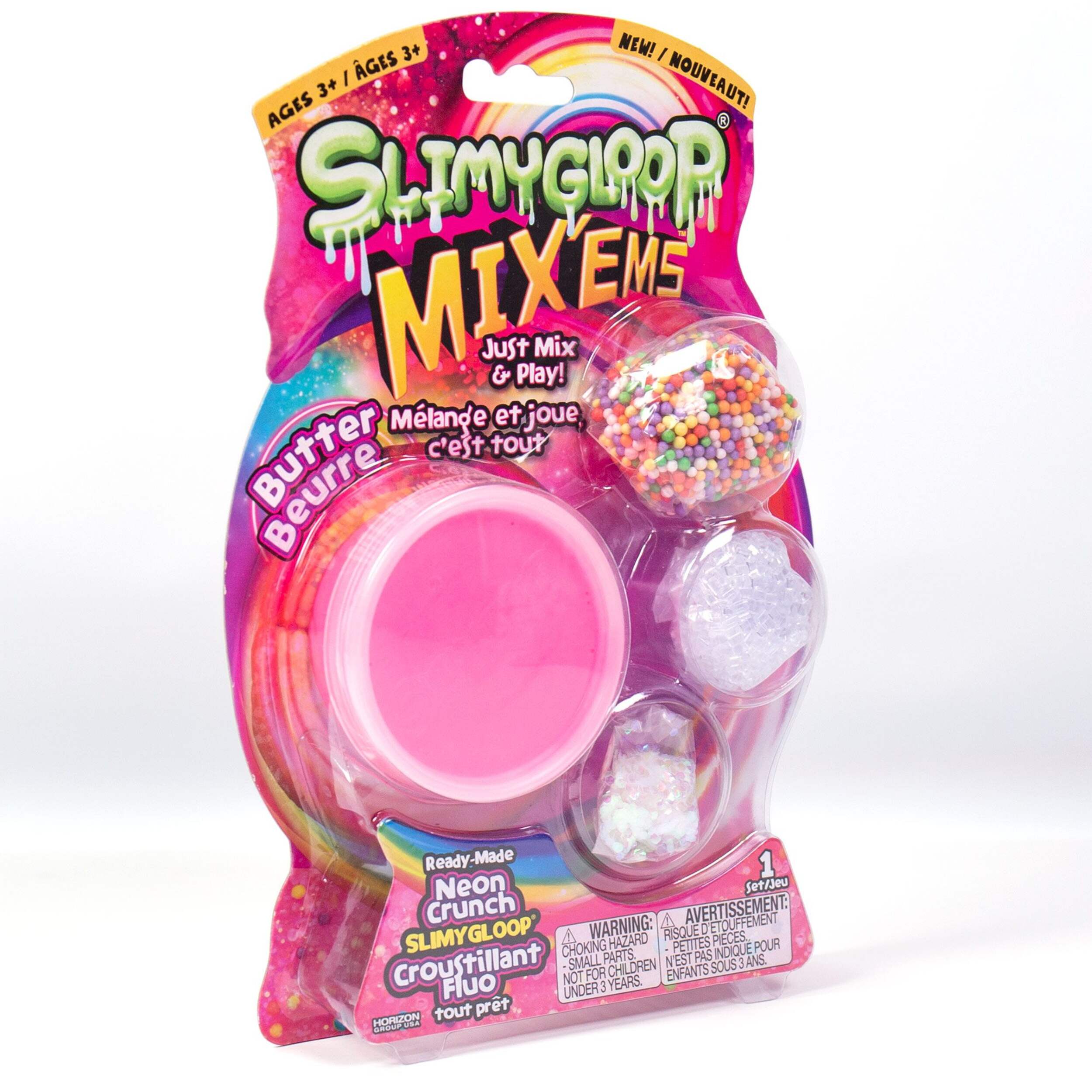 Horizon SlimyGloop Mix'ems, Neon Crunch Front_Three_Fourths_Angled_Right