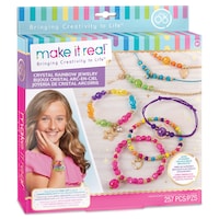 DIY Customizable Friendship Bracelete & Charms, Multi-Coloured, 257-pk, for Arts & Crafts/Birthday Favour Front_Angled_Right