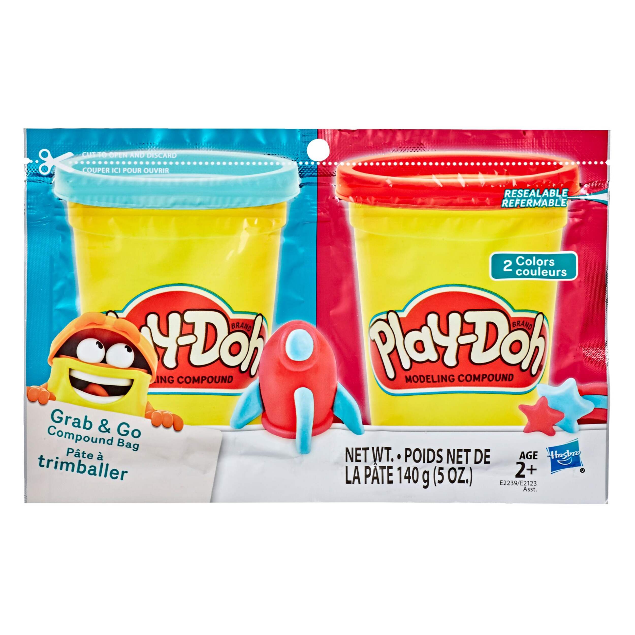 Sac de pâte à modeler Play-Doh Grab N Go Front_Flat