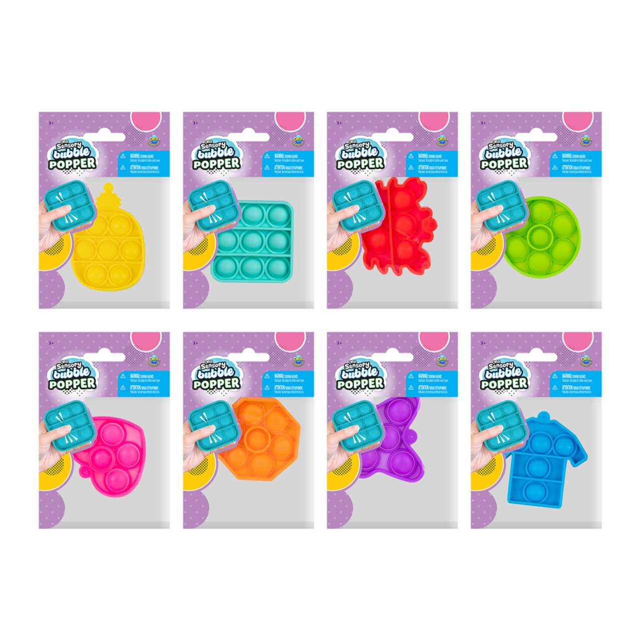 Bubble popper toy top
