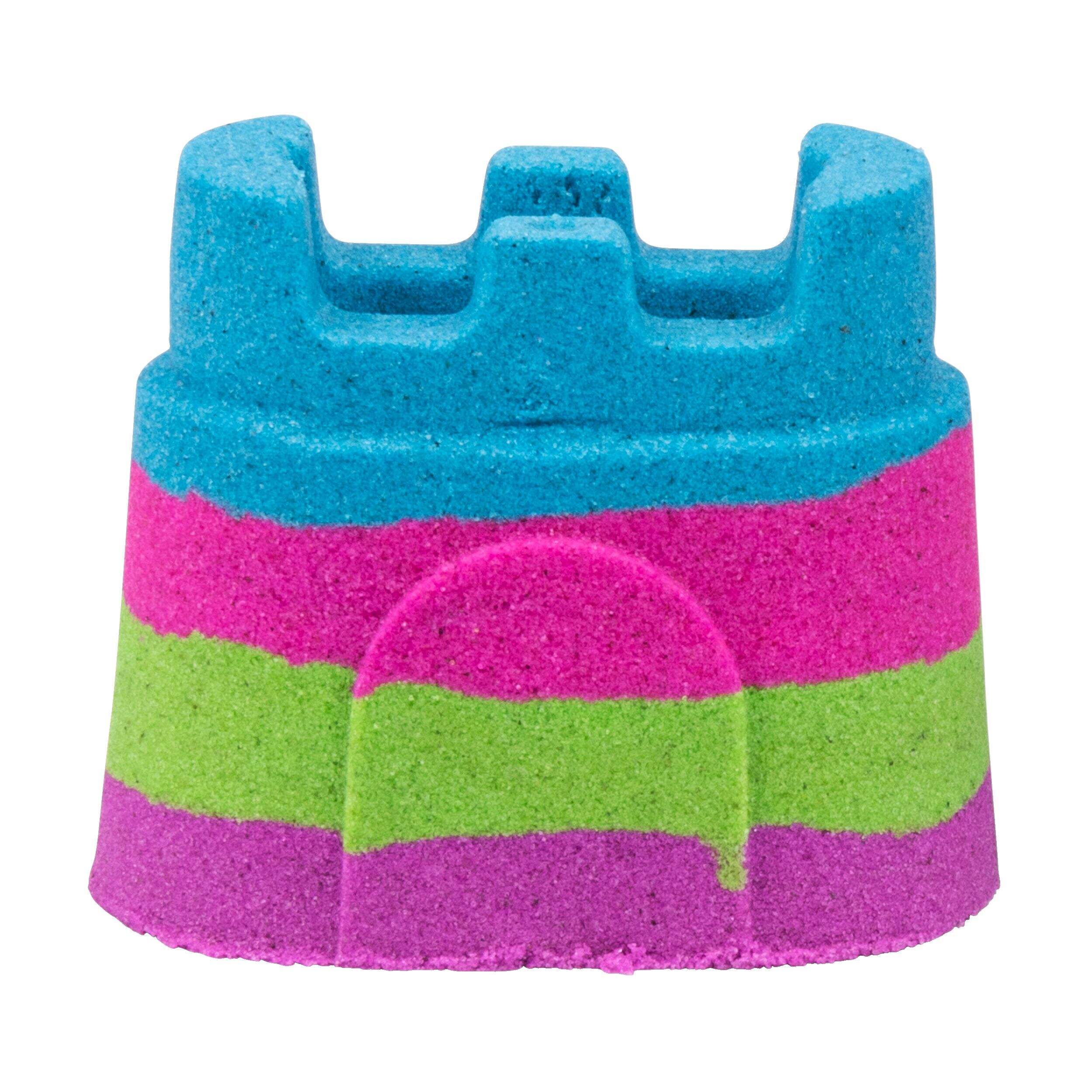 Kinetic Sand Rainbow Castle, Multi-Coloured, Ages 3+, for Arts & Crafts/Birthday Favour Front_Elevated