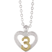 Collier et boîte à bijoux May Your Wishes Come True pour 3e anniversaire, rose, taille unique, paq. 2, accessoires à porter pour anniversaires