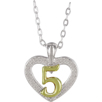 Collier et boîte à bijoux May Your Wishes Come True pour 5e anniversaire, bleu/violet, taille unique, paq. 2, accessoires à porter pour anniversaires Front_Flat