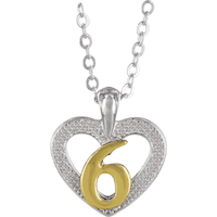 Collier et boîte à bijoux May Your Wishes Come True pour 6e anniversaire, rose, taille unique, paq. 2, accessoires à porter pour anniversaires Front_Flat