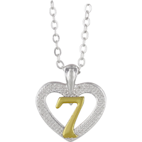 Collier et boîte à bijoux May Your Wishes Come True pour 7e anniversaire, rose/jaune, taille unique, paq. 2, accessoires à porter pour anniversaires Front_Flat