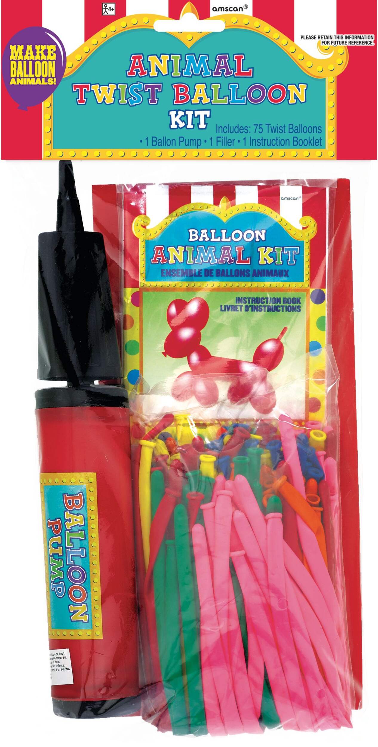 Twist Balloon Kit with Air Pump Front_Flat