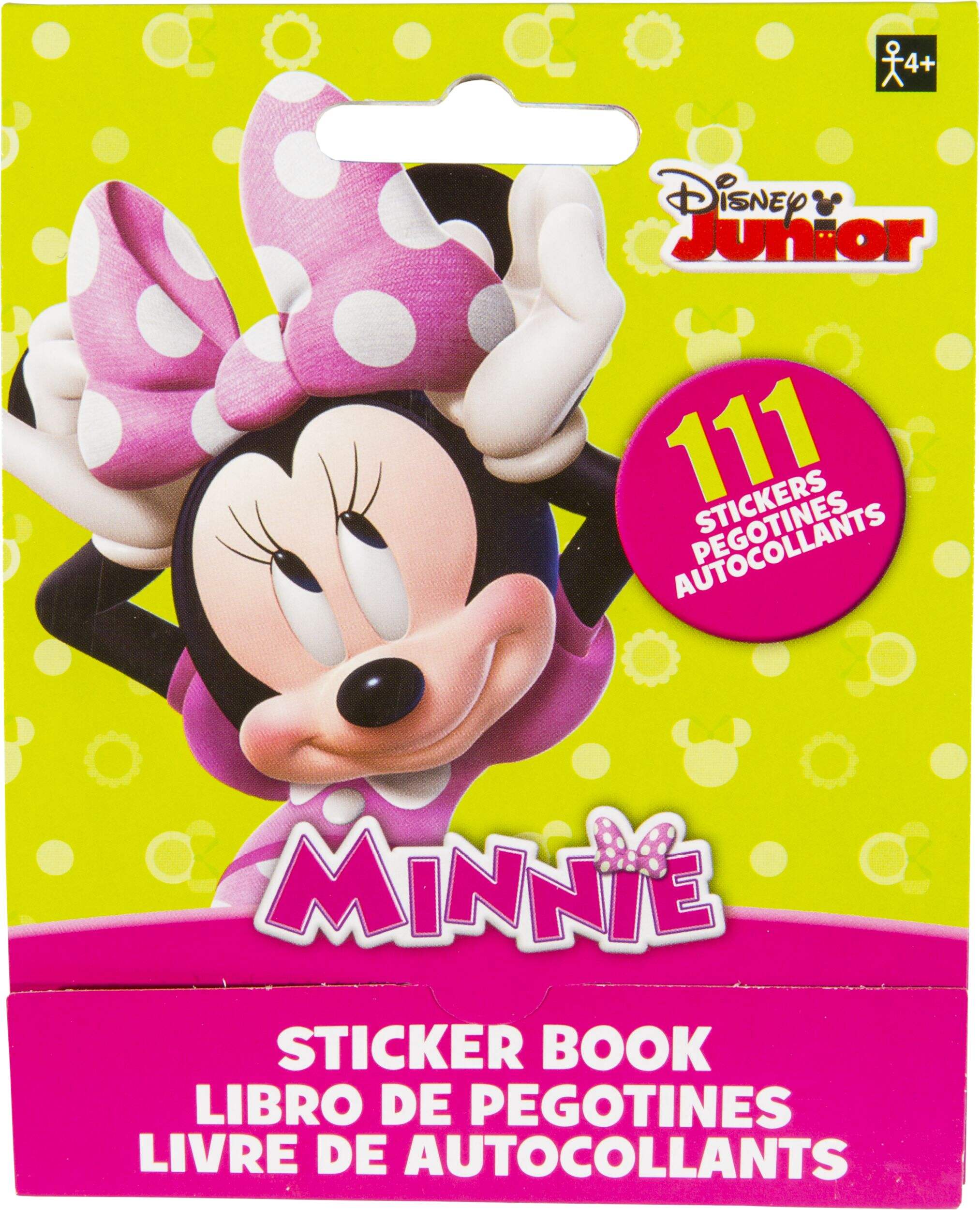 Livre d'autocollants Disney Minnie Mouse, 111 pièces Front_Flat