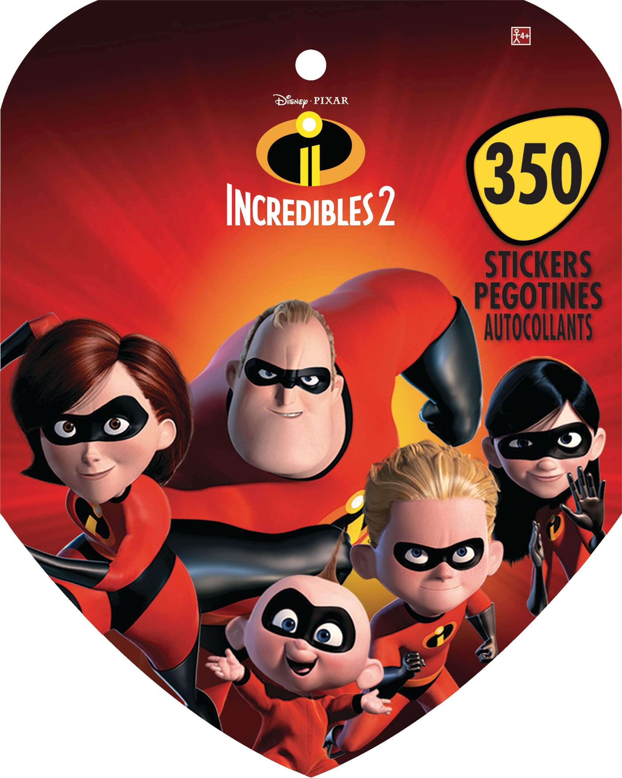 Livret d'autocollants Les Incroyable, paq. 350 Front_Flat