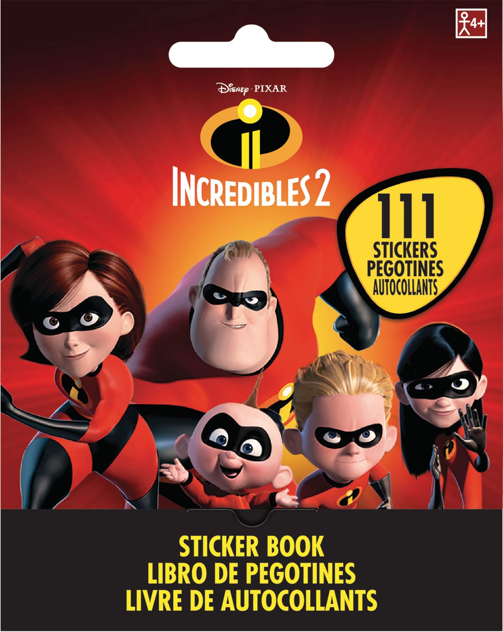 The Incredibles Sticker Book, 111-pc Front_Flat