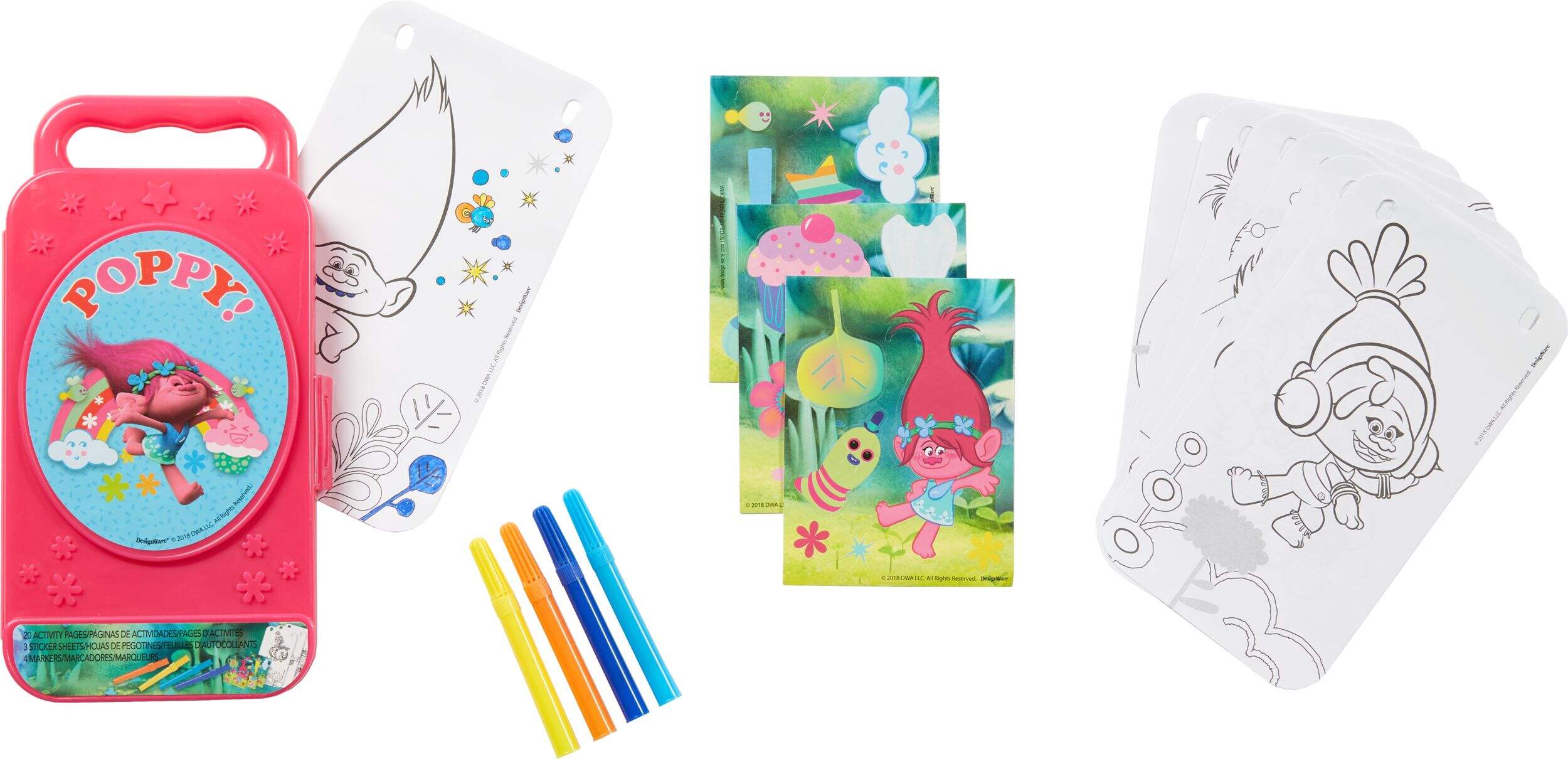 Trolls Sticker Activity Set, 27-pc Overhead_Flat