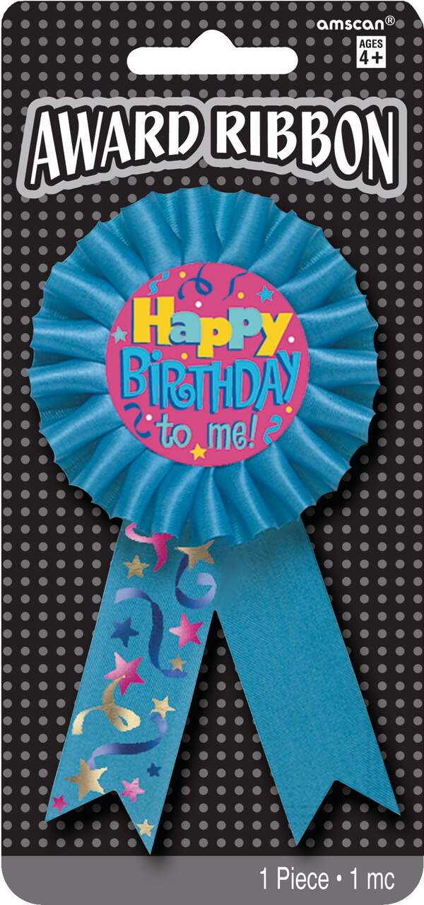 Amscan Happy Birthday to Me Award Ribbon