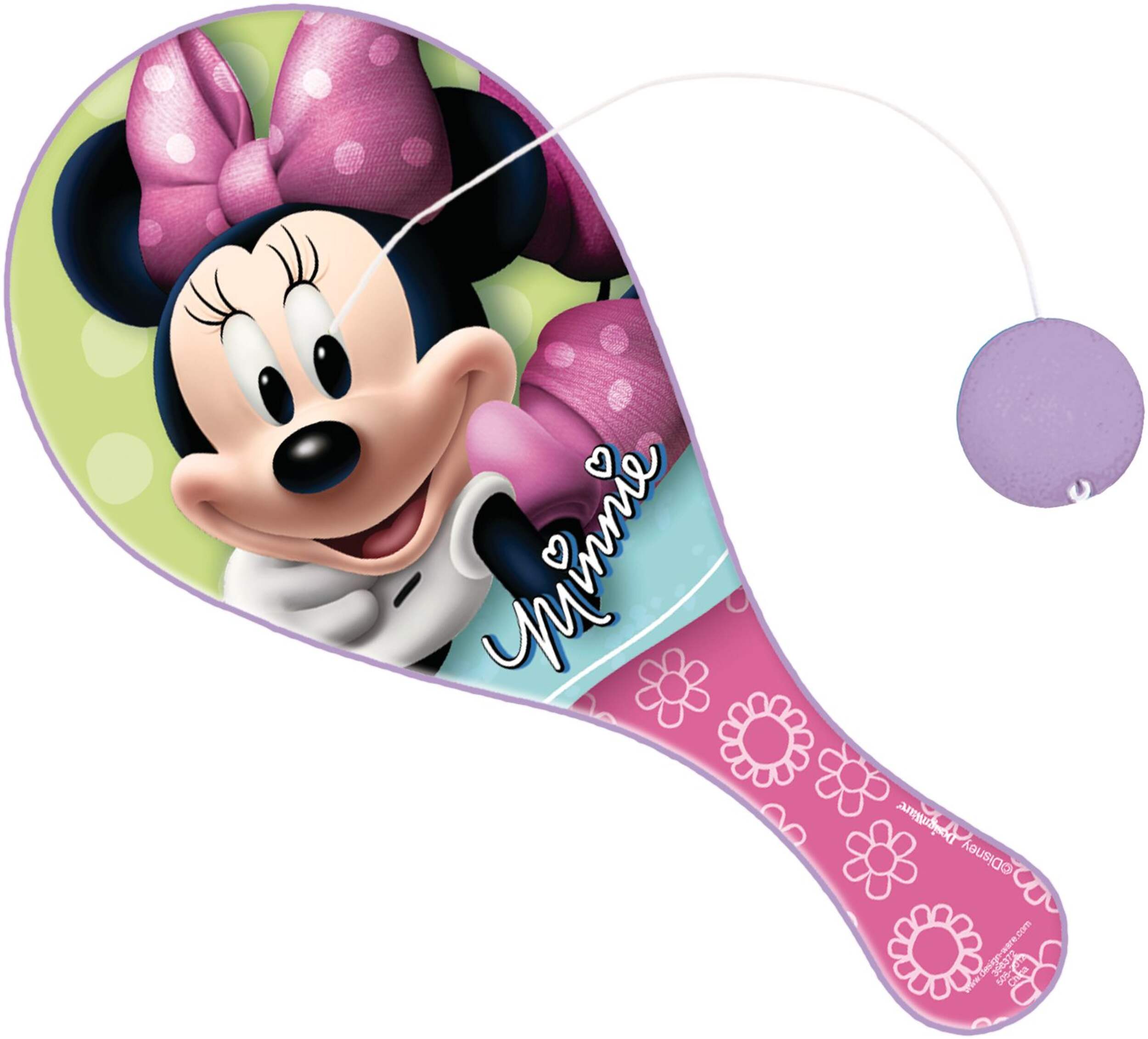 Minnie Mouse Paddle Ball Overhead_Flat