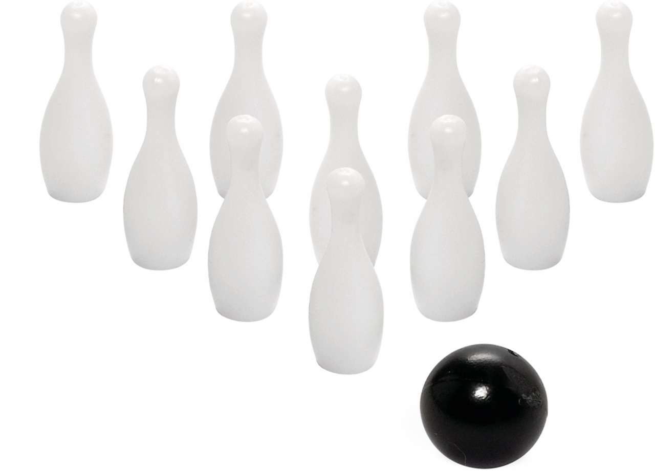 Jeu de Bowling 9 quilles en plastique + 2 boules plastiques