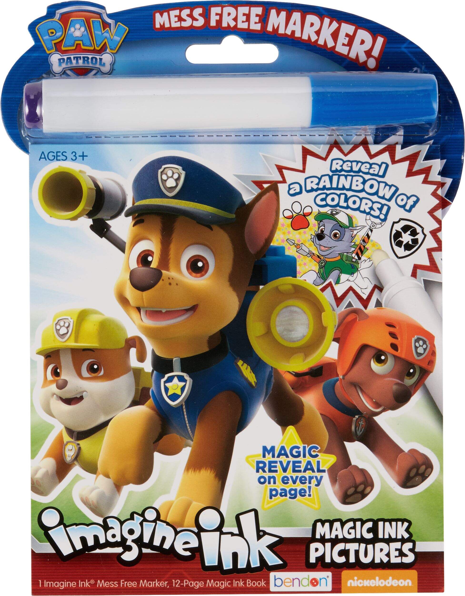 PAW Patrol Magic Ink Colouring Book Front_Flat