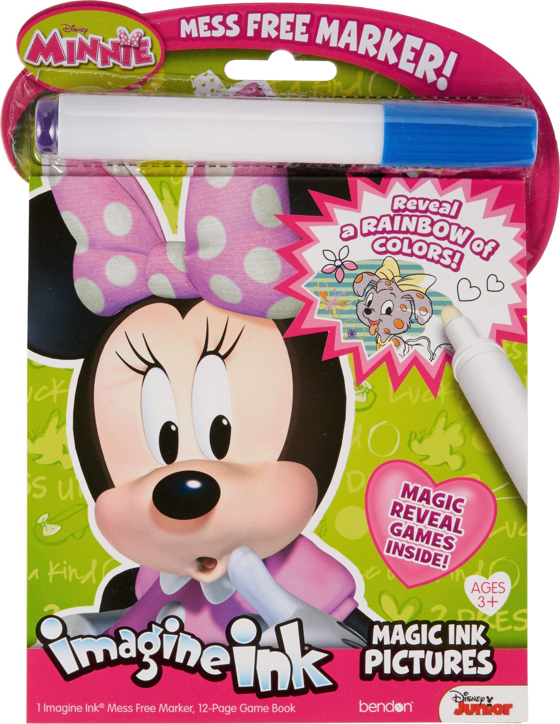 Livre à colorier à encre magique Minnie Mouse Front_Flat