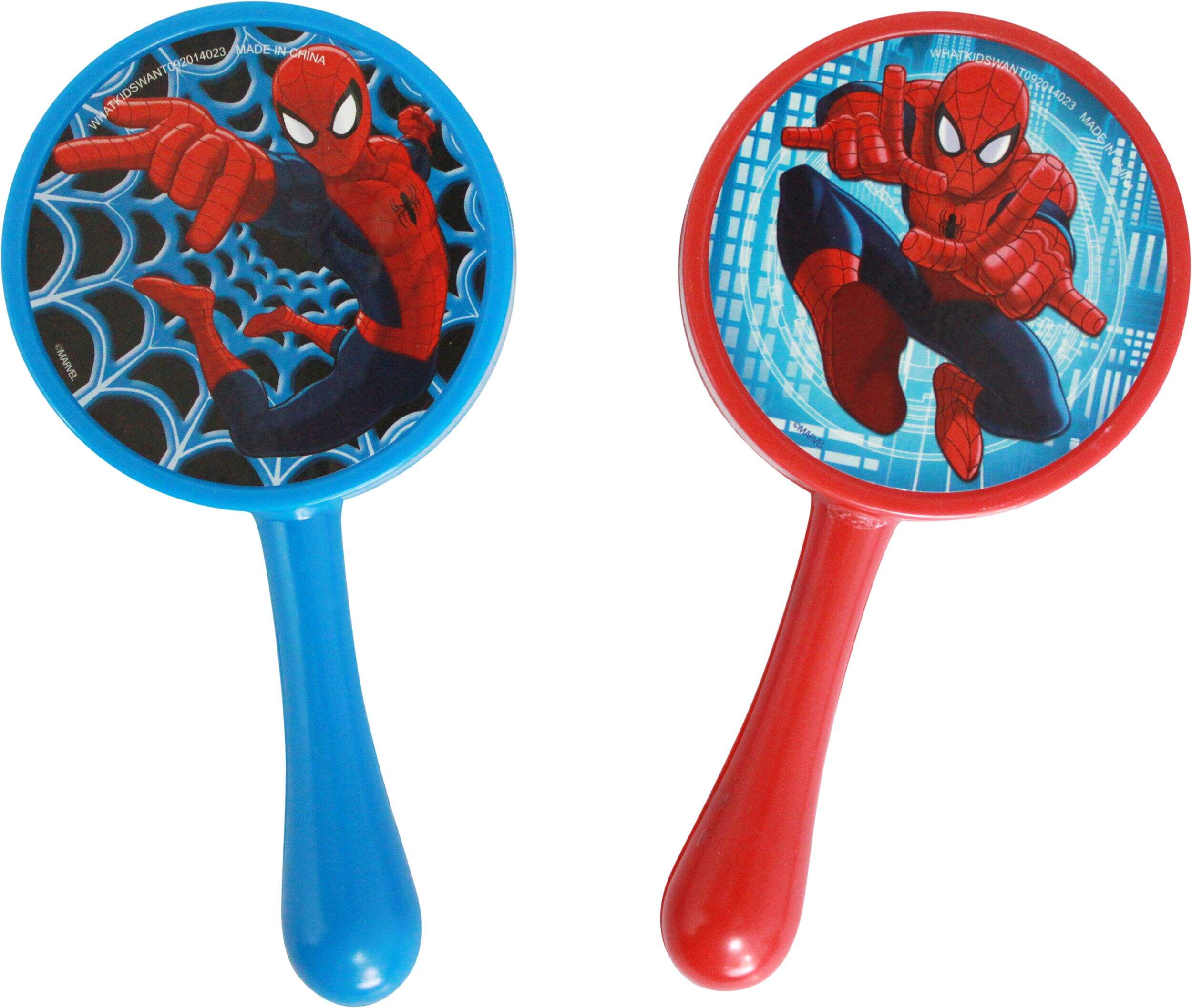 Maracas Spider-Man, paq. 2 Overhead_Flat