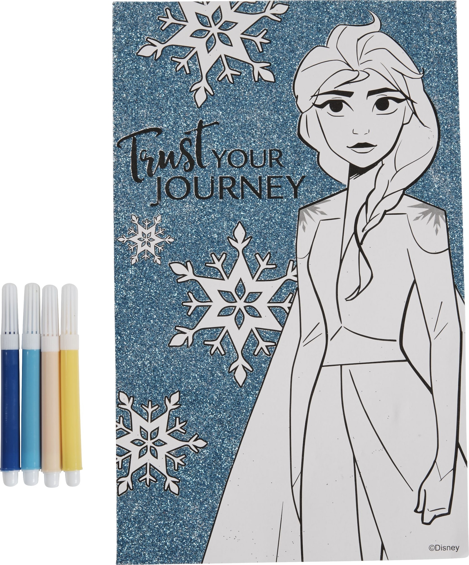 Glitter Frozen 2 Colouring Poster with Markers Canadian Tire