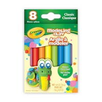 Crayola Modeling Clay, Multi-Coloured, 8-pk, Ages 4+, for Arts & Crafts/Birthday Favour