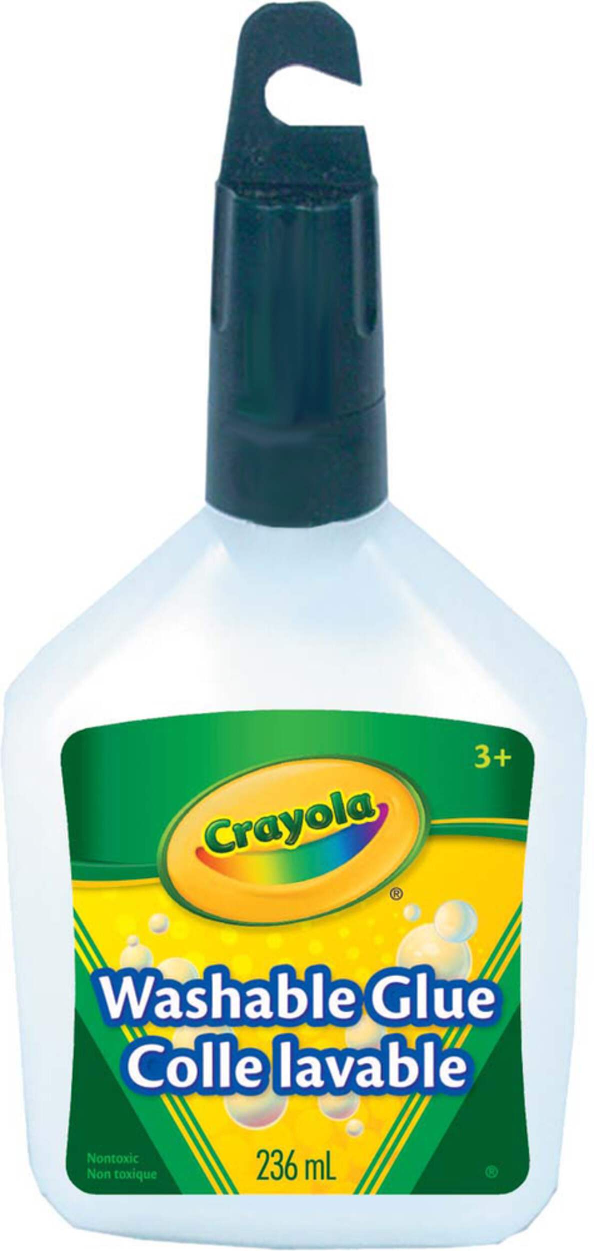 Crayola Washable Glue, White, 236-ml, for Arts & Crafts Front_Flat