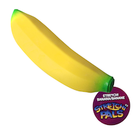Stretchi Stress Banana Toy, Yellow, Ages 6+, for Birthday/Party Favour