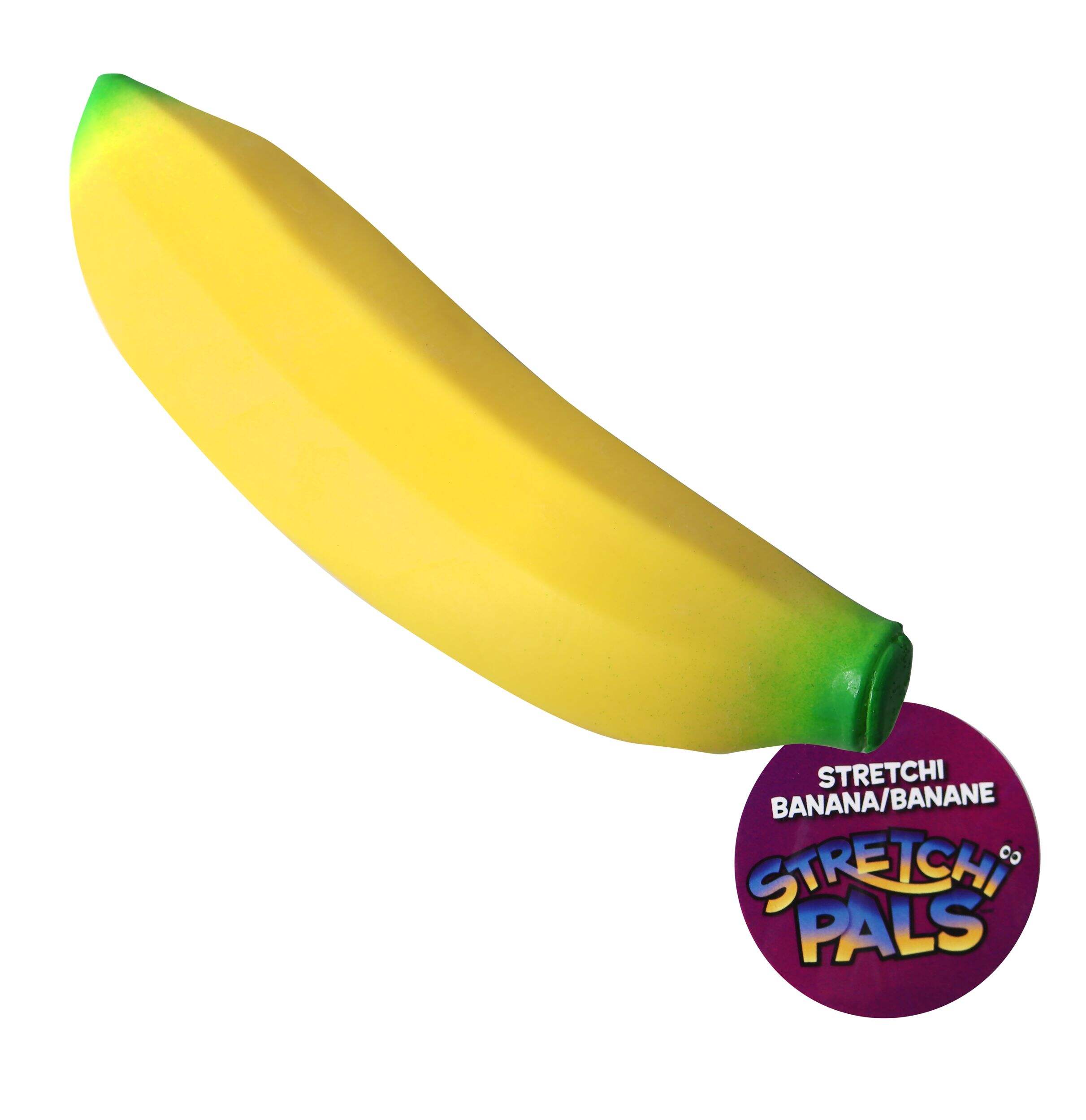 Stretchi Stress Banana Toy, Yellow, Ages 6+, for Birthday/Party Favour Front_Flat
