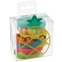 Élastiques pour cheveux multicolores ananas, paq. 8 Front_Three_Fourths_Angled_Right