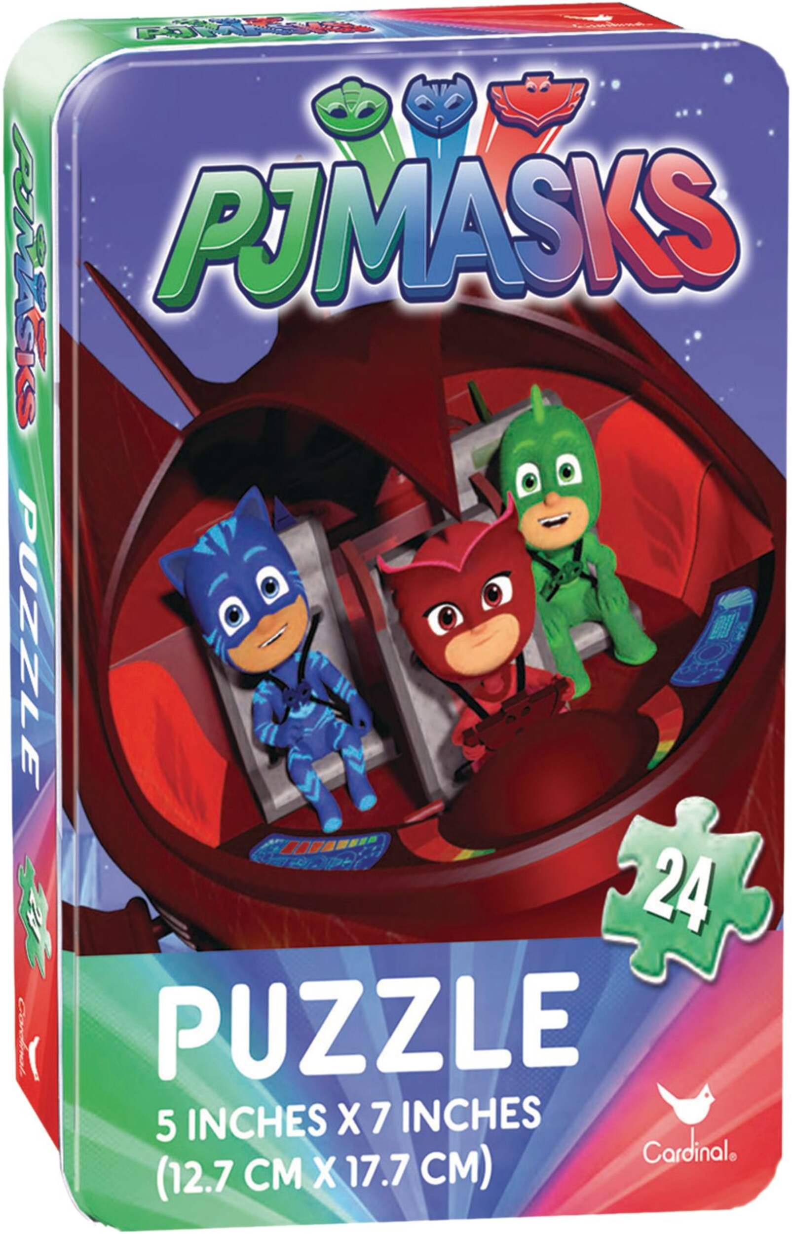 PJ Masks Puzzle Tin, 24-pc Front_Flat