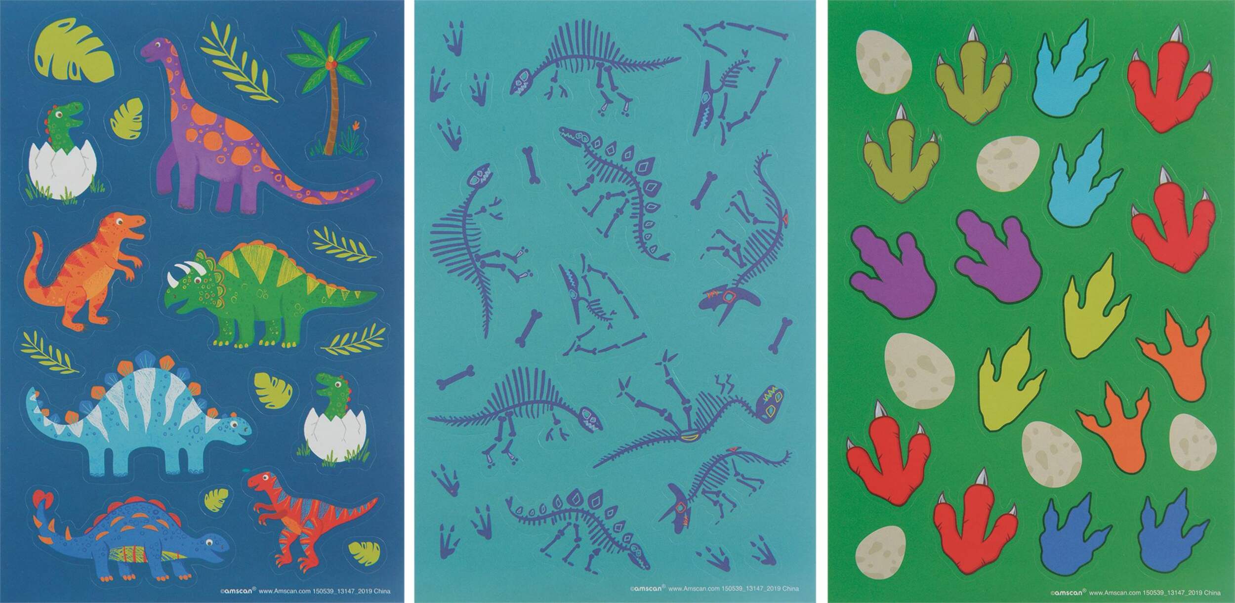 Dinosaur Discovery Stickers, 12-pk Front_Flat