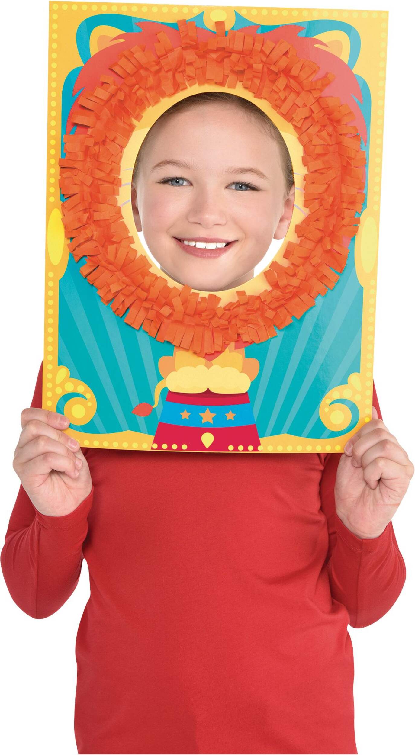 Carnival Lion Head Photo Prop Front_Flat