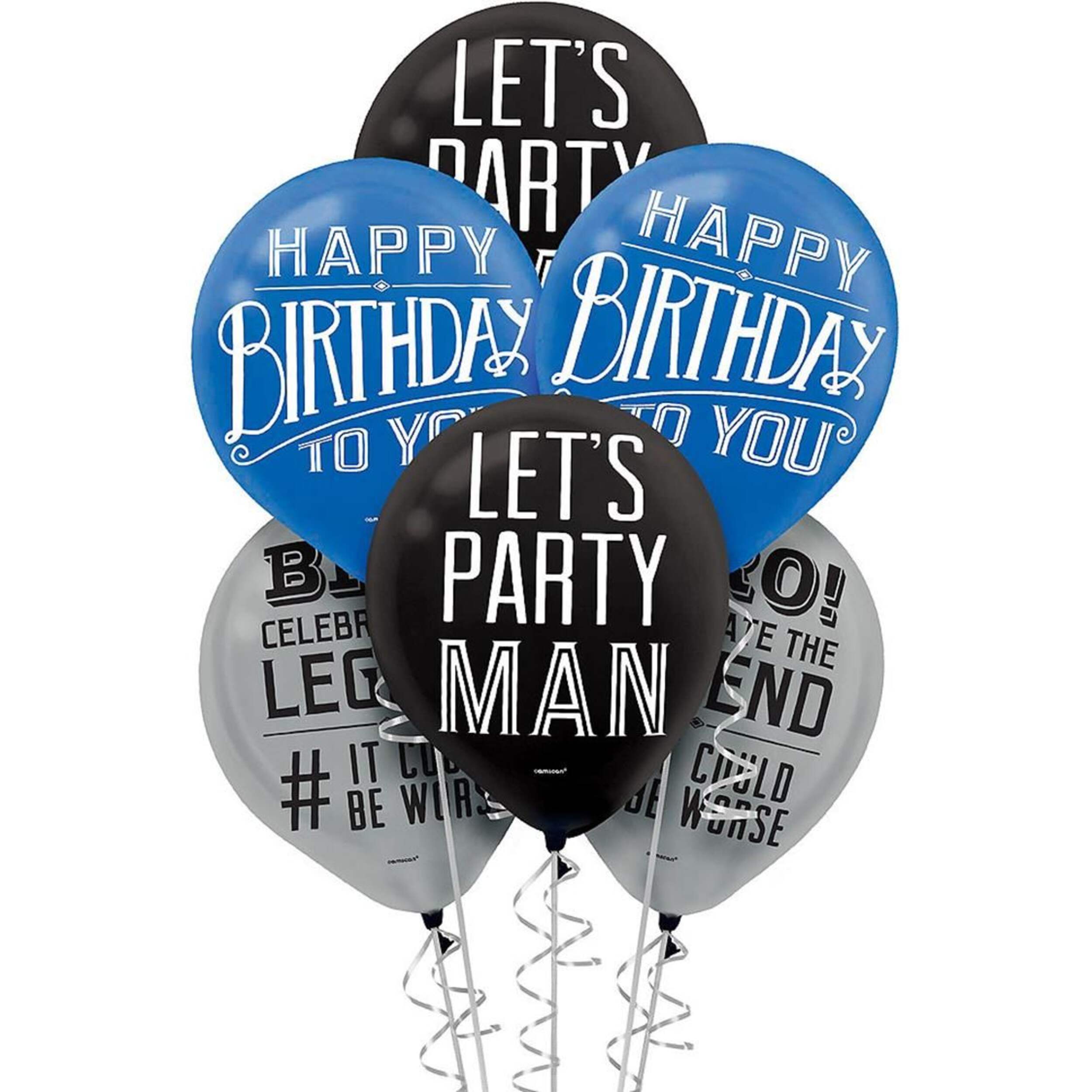 Happy Birthday Classic Balloons, 15-pk Composite_or_Mixed