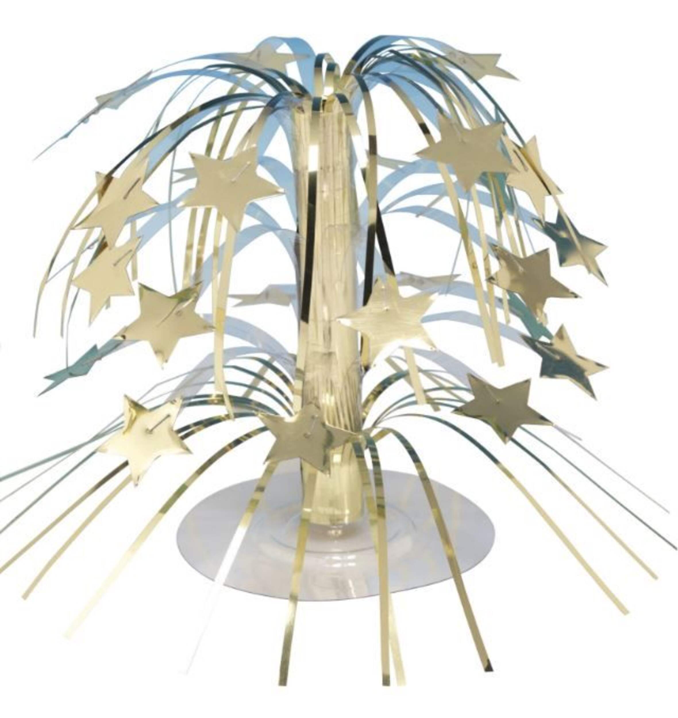 Centre de table à cascade d’étoiles vertes Front_Elevated