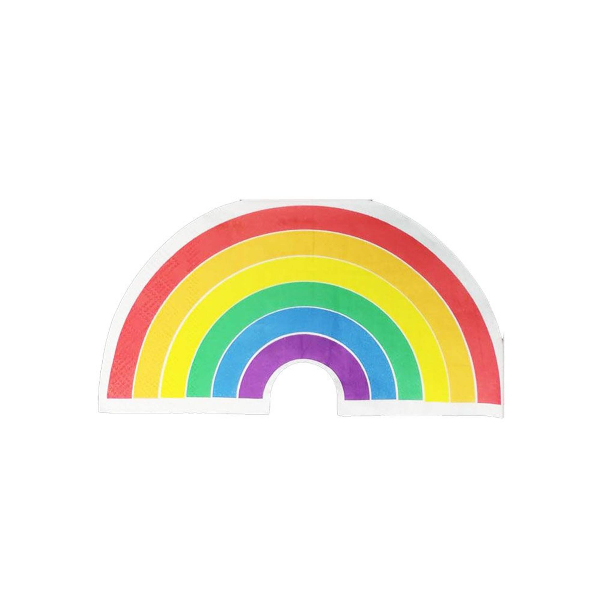 Serviettes en papier en forme d’arc-en-ciel Rainbow Moments, paq.&nbsp;16 Front_Flat