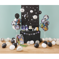 Disney Star Wars Galaxy of Adventures "May The Force Be With You" Hanging Garland Banner Decoration, Black/Blue, 10.5-ft, 2-pk, for Birthday Party
