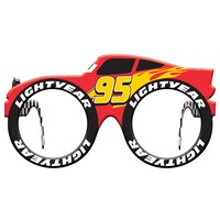Lunettes de soleil en forme de voiture Lightyear, Disney Les Bagnoles, rouge/noir, taille unique, accessoire à porter pour les anniversaires