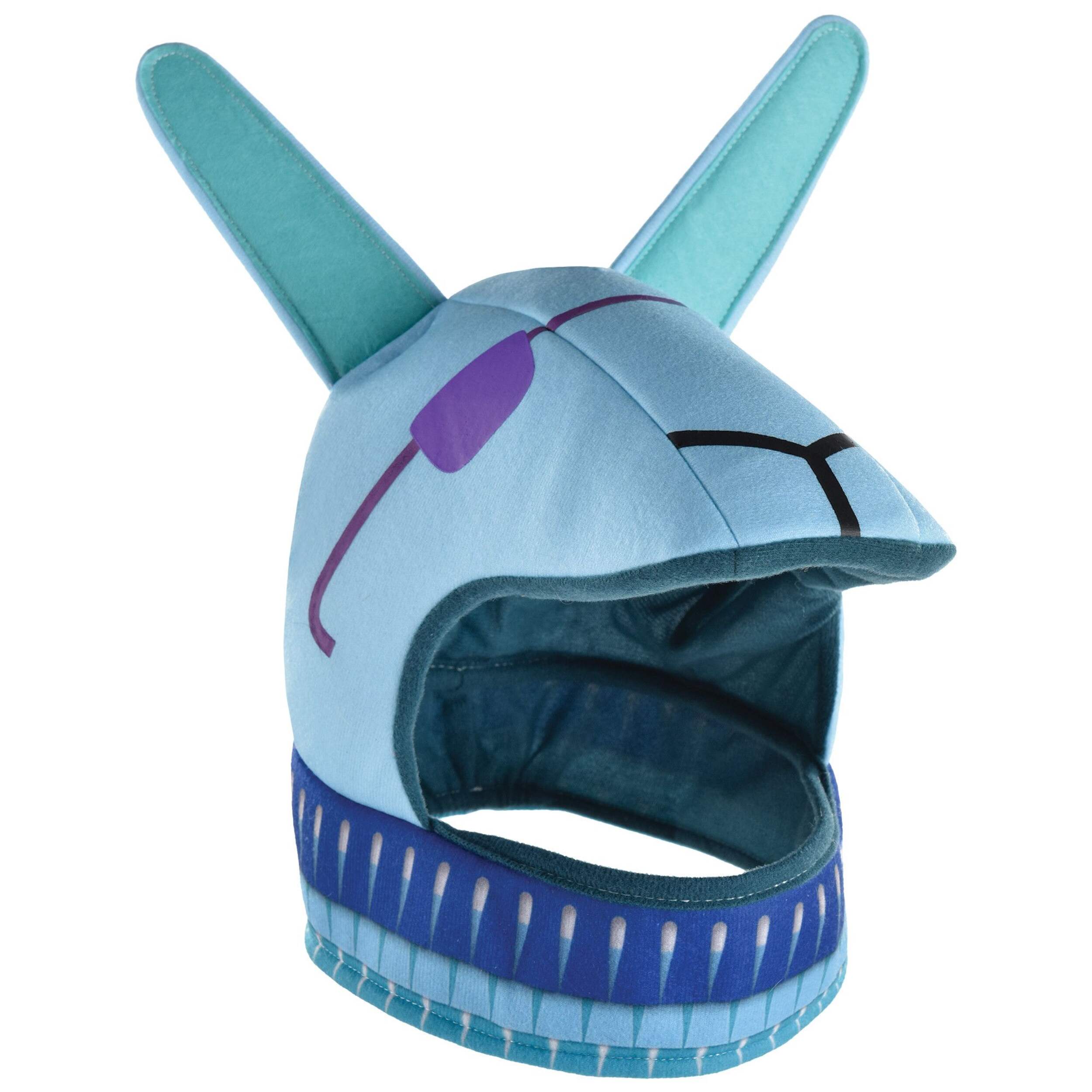 Battle Royal Llama Hat, Blue, One Size, Wearable Accessory for Birthdays Front_Angled_Right