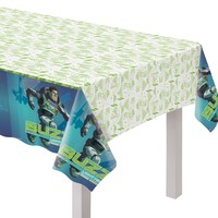 Disney Lightyear Rectangle Plastic Reusable Table Cover, Green, 54x96-in, for Birthday Party CloseUp