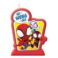 Spidey & His Amazing Friends Birthday Candle Front_Flat