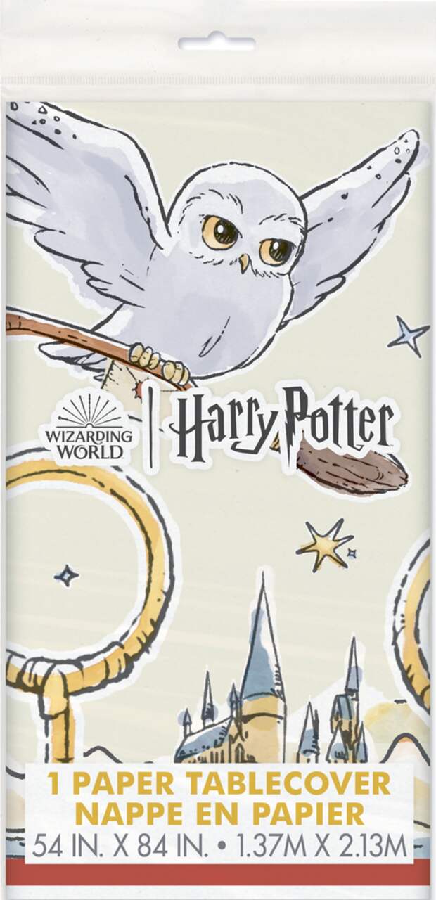 Nappe en papier jetable Harry Potter pour fête d'anniversaire, 54 x 84 po
