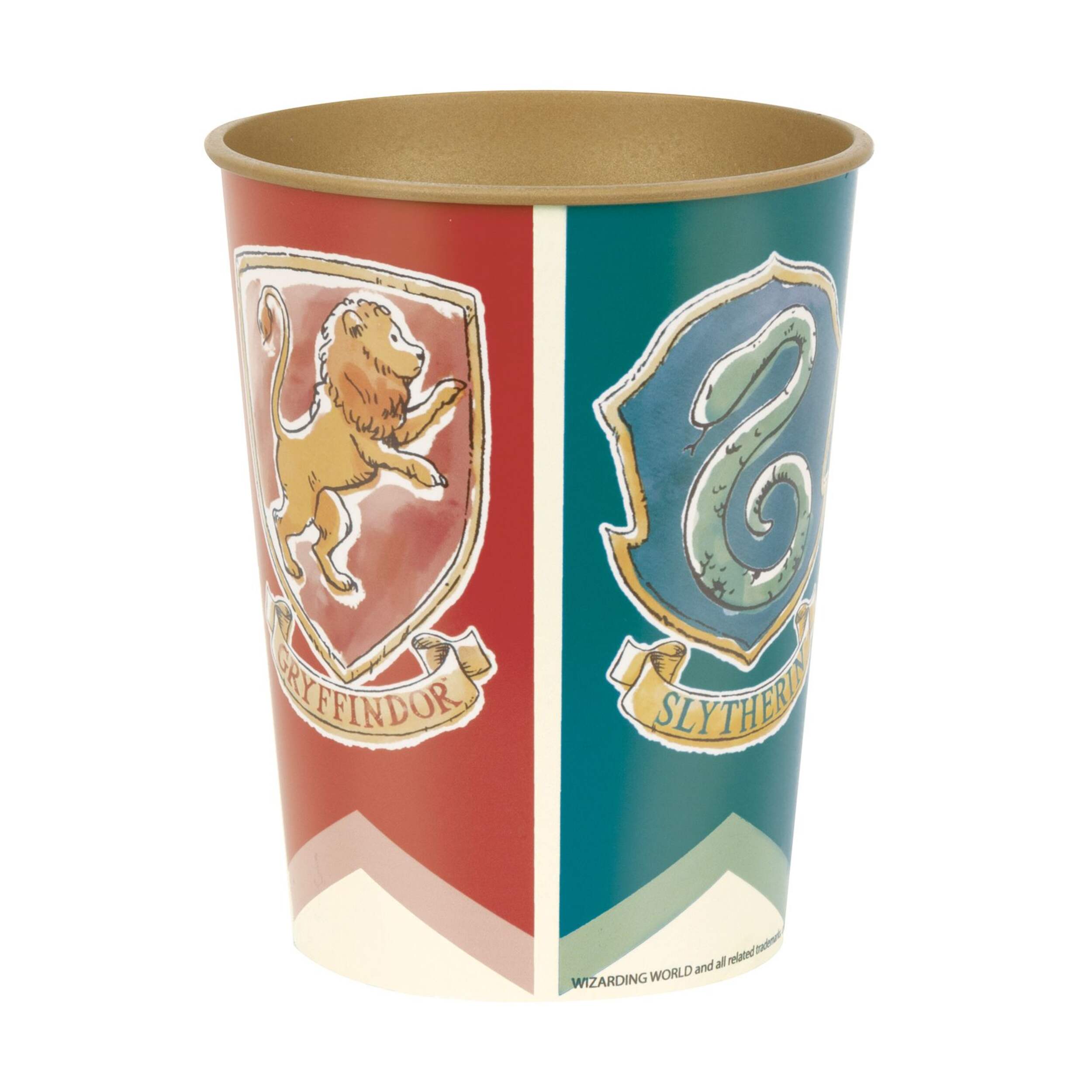 Harry Potter Plastic Reusable Favour Cup, Red/Blue, 16-oz, for Birthday Party Front_Elevated