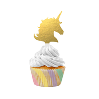 Ensemble à petits gâteaux Licorne scintillante Front_Flat