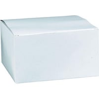 Bowl Gift Box, White, 9-in, for Birthday/Graduation/Wedding Front_Three_Fourths_Angled_Right
