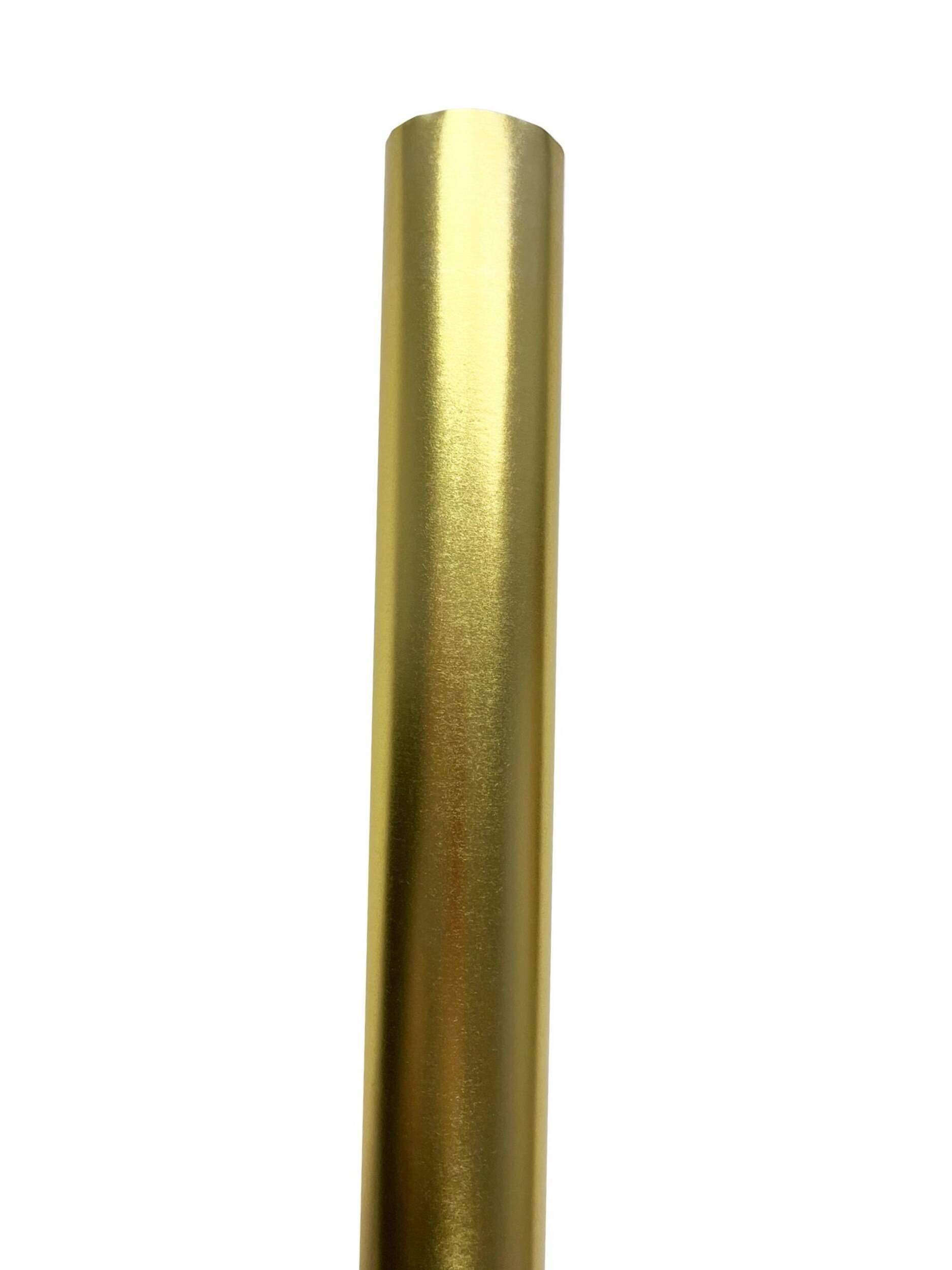 Foil Gift Wrapping Paper, Gold, 12-ft, for Birthday/Christmas/Graduation CloseUp