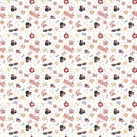 Disney Minnie Mouse Gift Wrapping Paper, White/Pink, 5-ft, for Birthday Party CloseUp