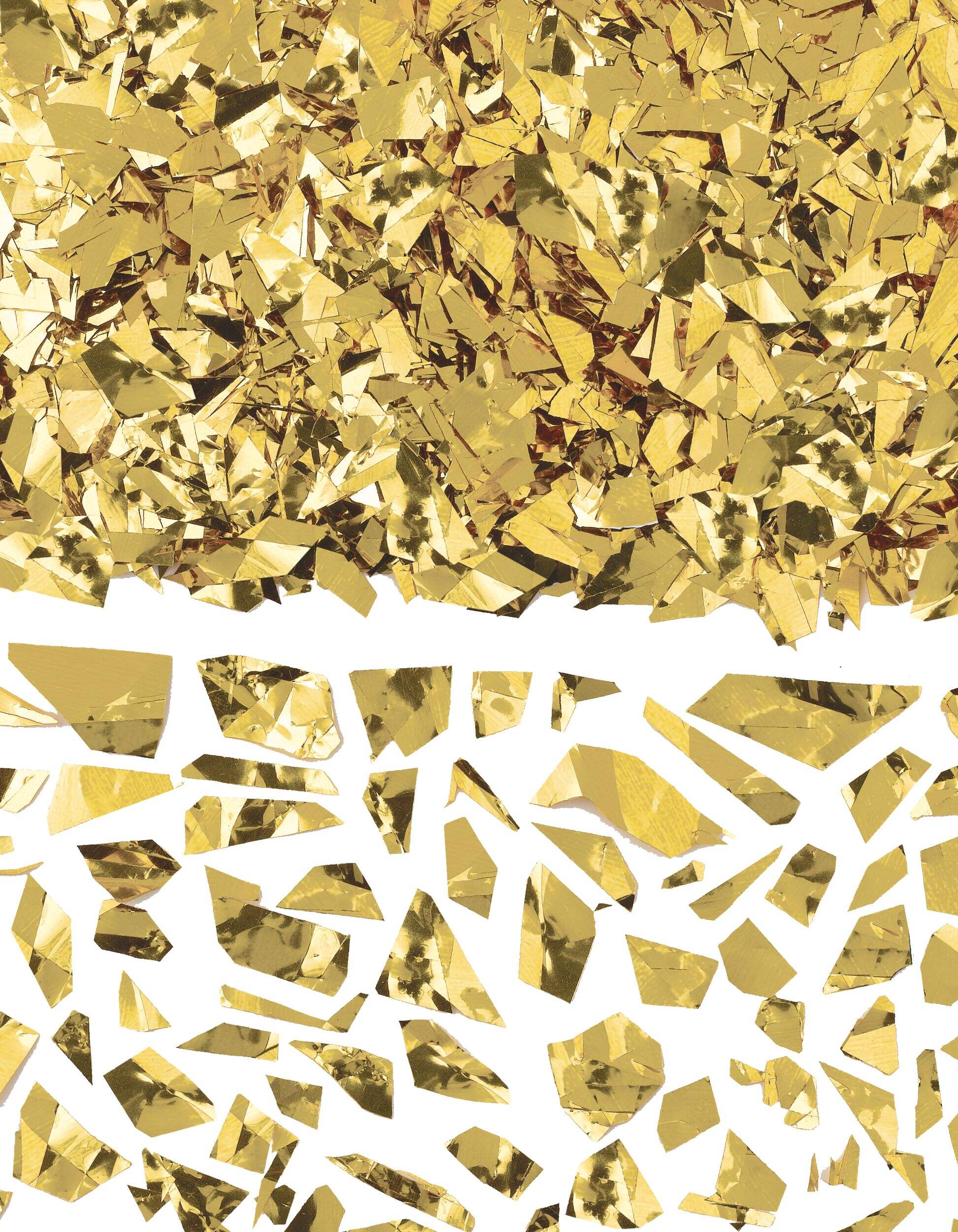 Confettis métalliques, idéaux pour anniversaire/mariage/célébration, or Overhead_Flat