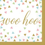 Serviettes à boissons Confetti amusant, paq. 36 Overhead_Flat