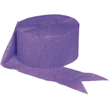 Hanging Crepe Paper Streamer Decoration, Purple, 81-ft, for Mardi Gras/Birthday Front_Elevated