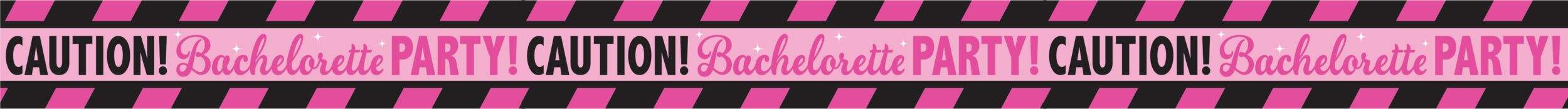 Ruban de mise en garde Équipe de la mariée Front_Flat