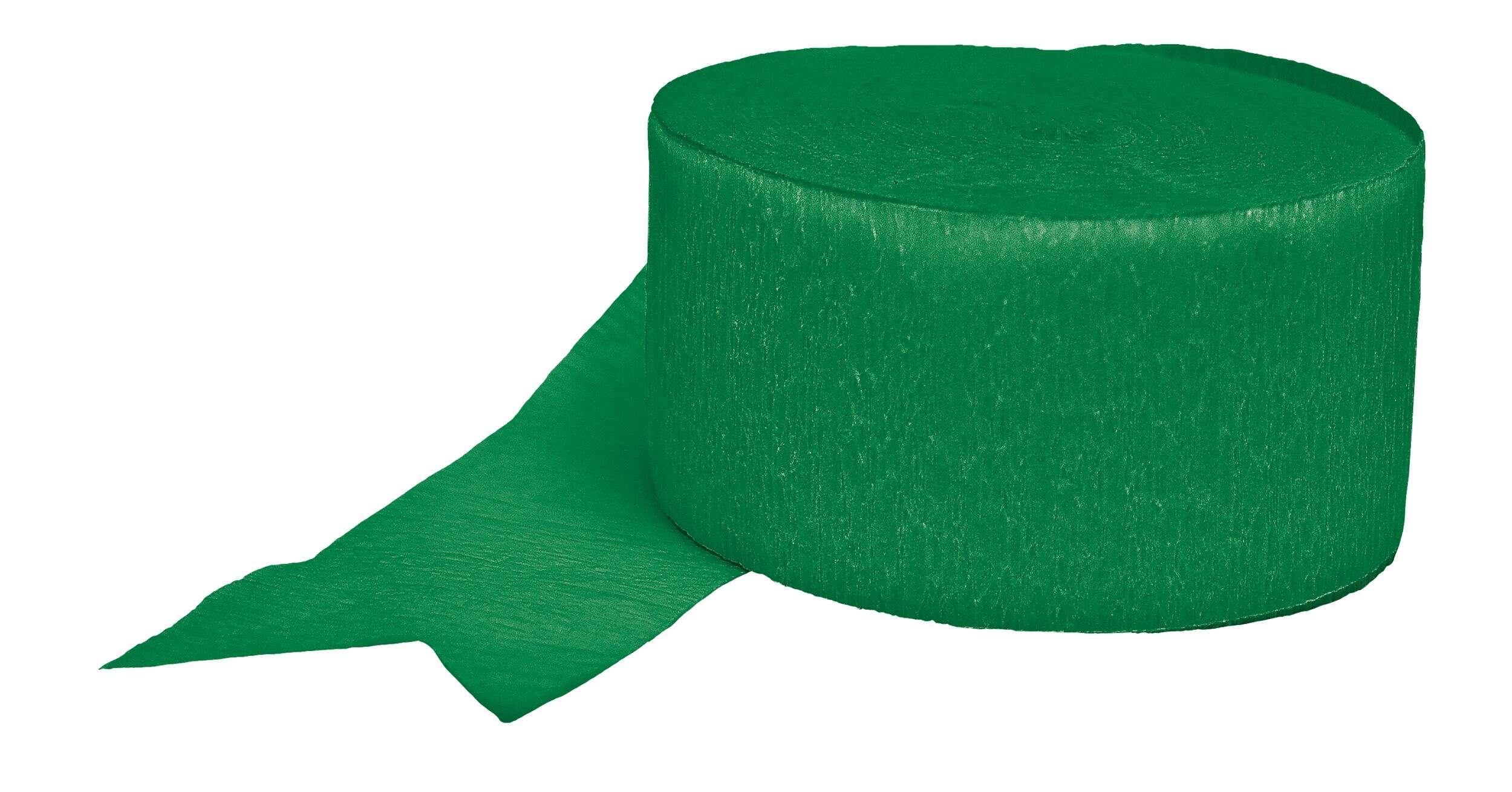 Hanging Crepe Paper Streamer Decoration, Green, 81-ft, St. Patrick's Day/Birthday Front_Elevated